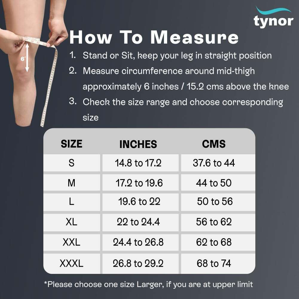 Tynor Air Compression Knee Cap for Sports, Gym, Running, Pain Relief