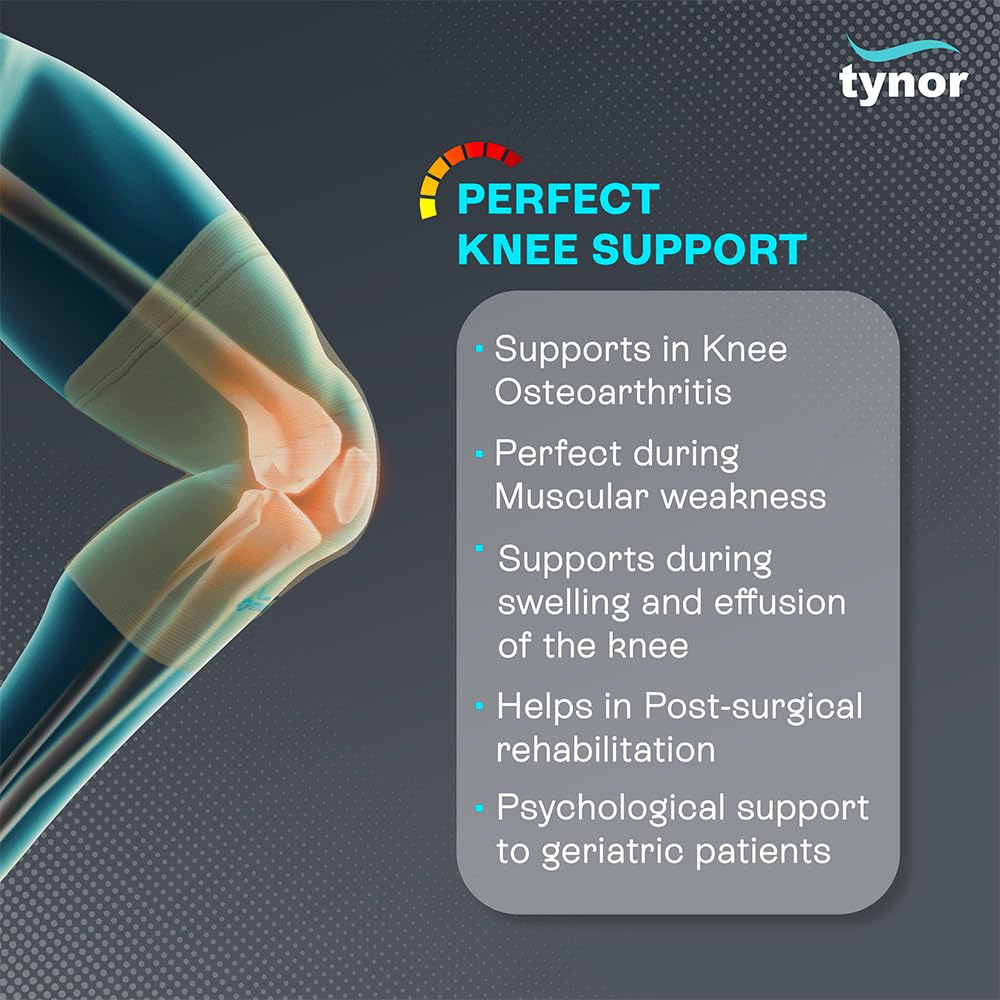 Tynor Air Compression Knee Cap for Sports, Gym, Running, Pain Relief