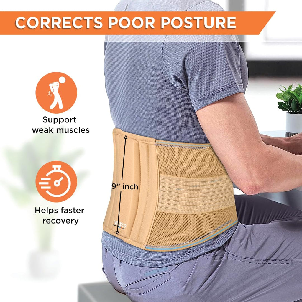 Vissco Sacro Lumbar Belt: Mild Back Support, Spine Pain Relief, Posture