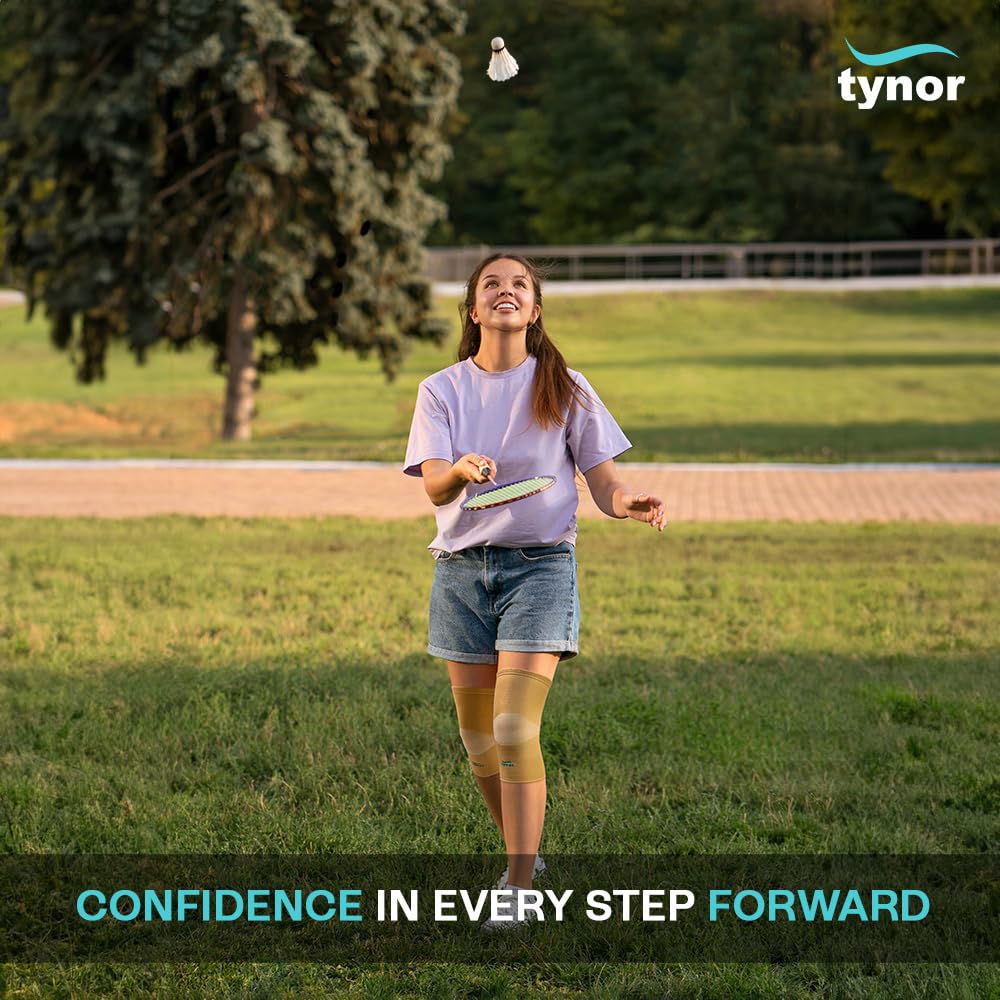 Tynor Air Compression Knee Cap for Sports, Gym, Running, Pain Relief