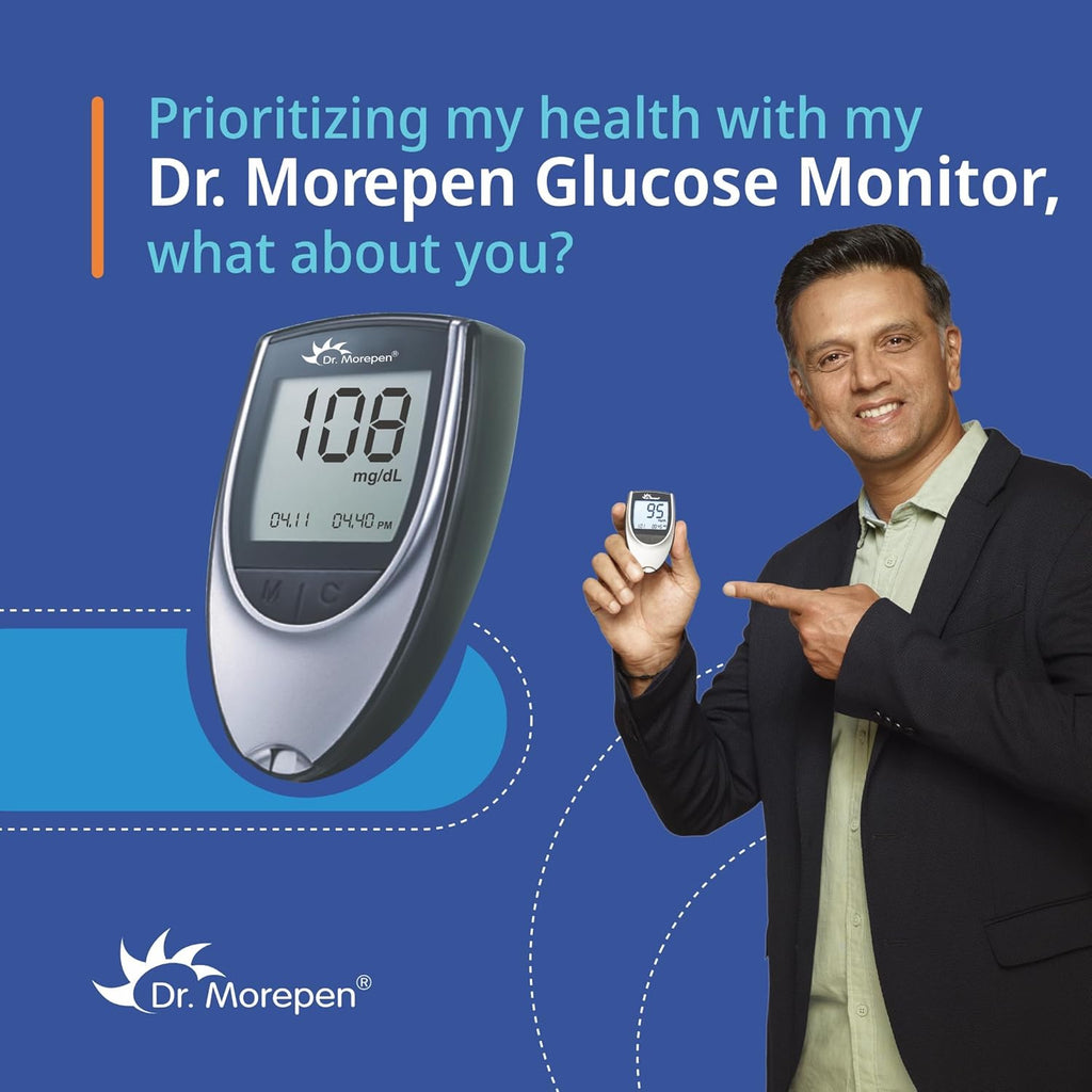 Dr. Morepen GlucoOne BG 03 Rapid Auto-Coding Blood Glucose Monitor 25 Strips